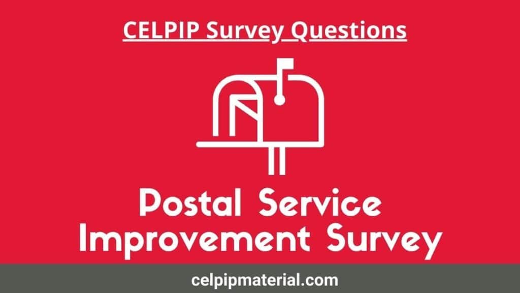 CELPIP Writing Task 2 Responding to Survey Questions Postal Services Improvement