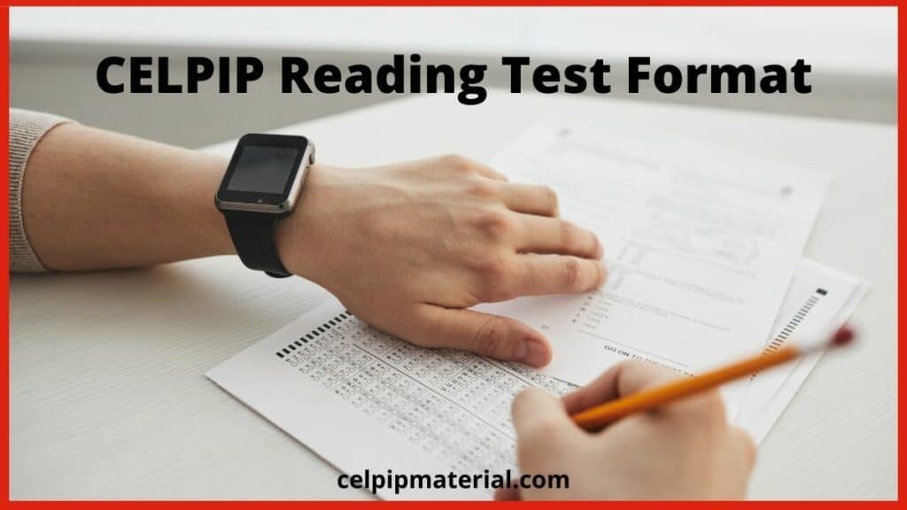 CELPIP Reading Test Format celpipmaterial