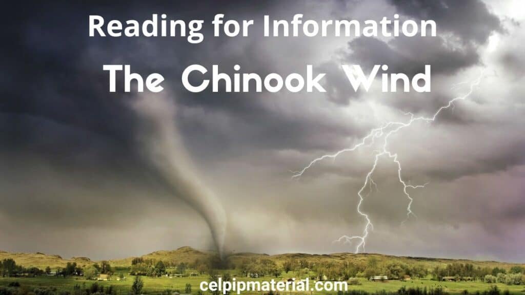 Celpip Reading for Information The Chinook Wind