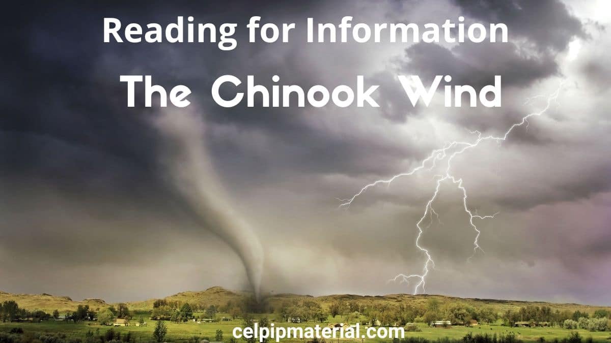 Celpip Reading for Information The Chinook Wind