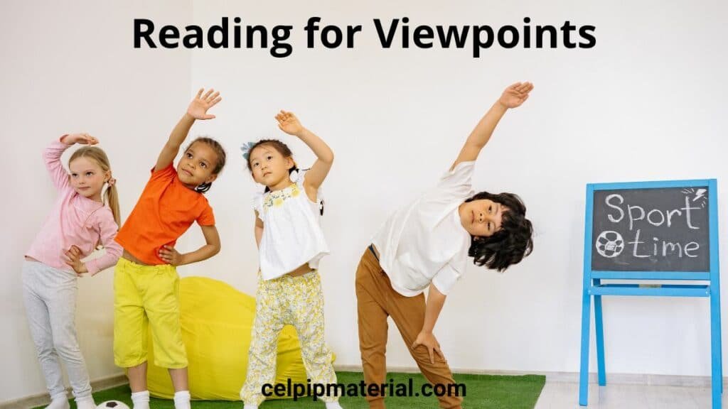 CELPIP Reading for Viewpoints study with exercise celpipmaterial