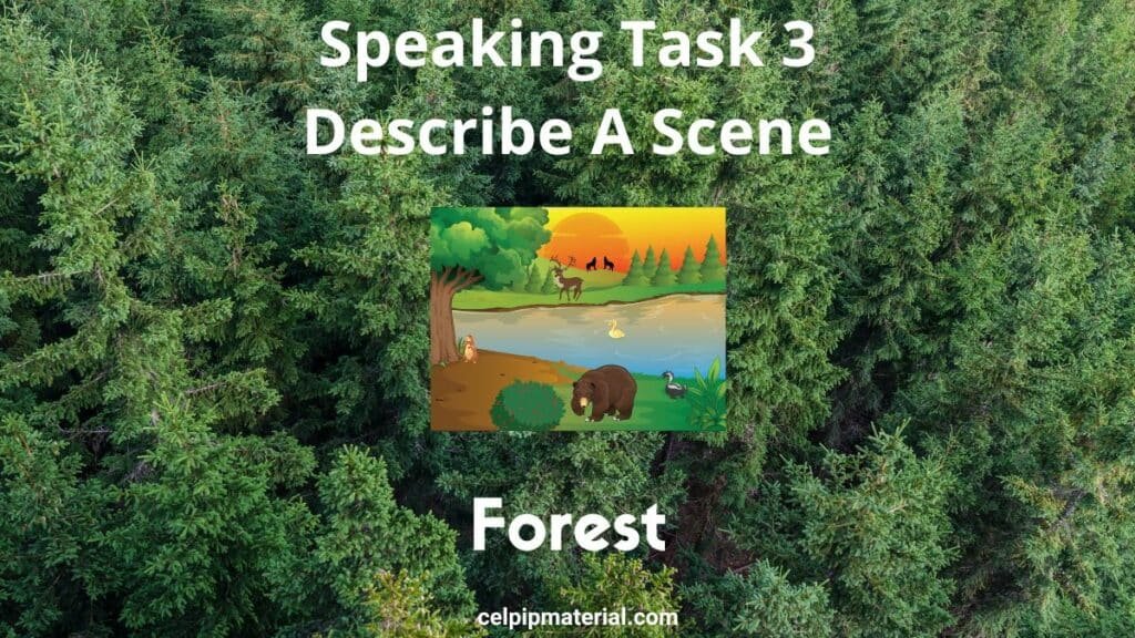 CELPIP Speaking Describe A Scene Forest