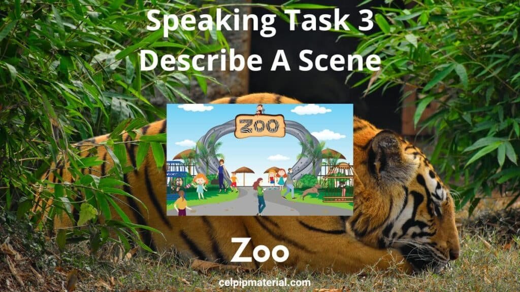 CELPIP speaking describe a scene zoo