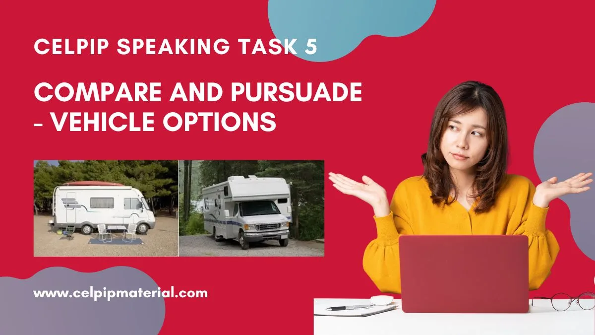 CELPIP Speaking Comparing Vehicle Options 1 celpip speaking comparing vehicle options