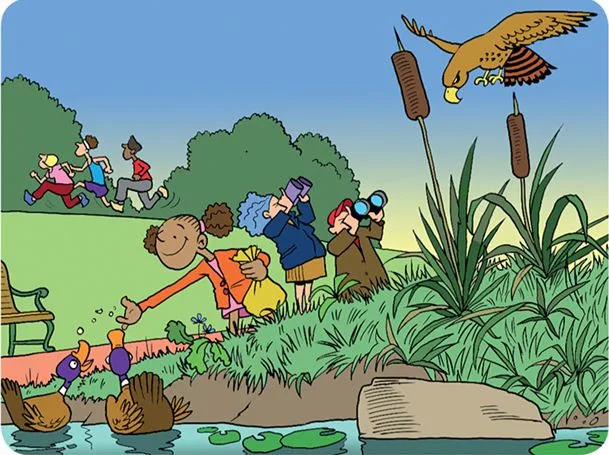 celpip speaking describe a scene park activity