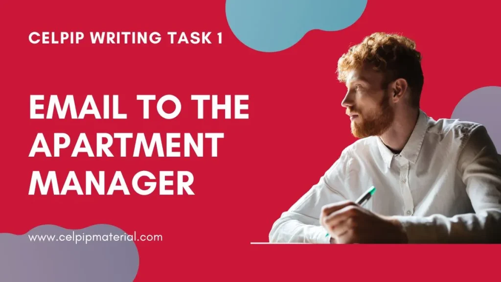 email to the apartment manager