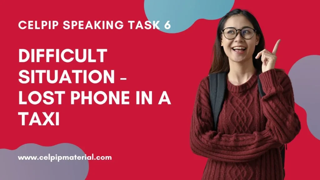 difficult situation lost phone in a taxi