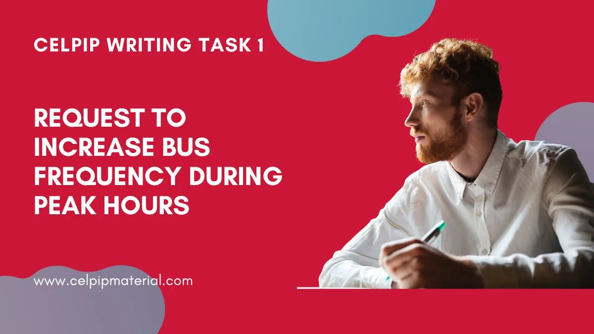 request to increase bus frequency during peak hours